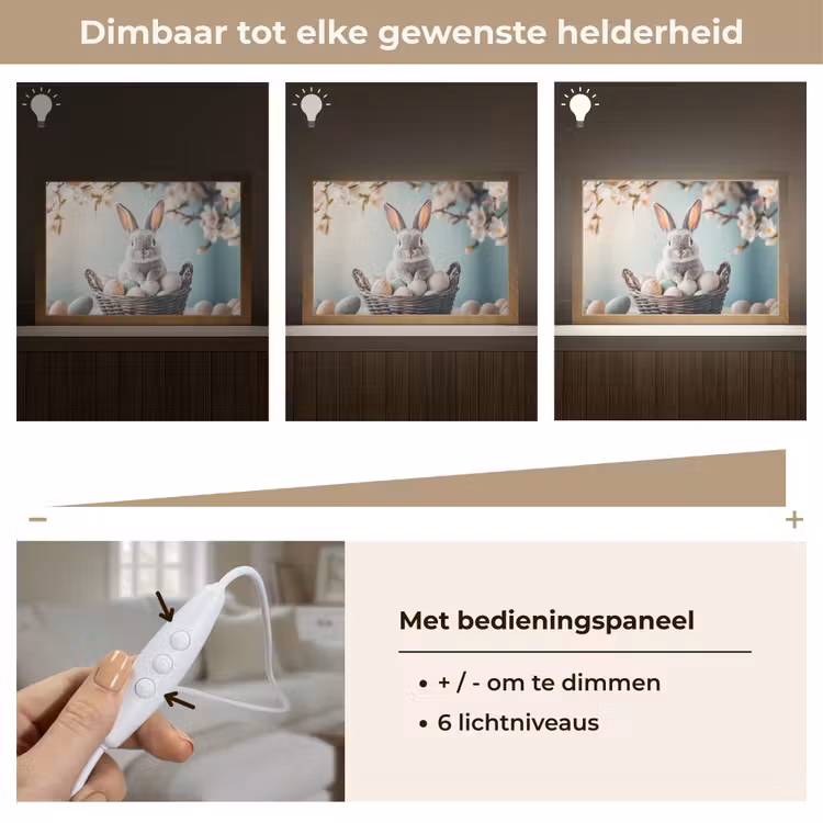 Tafellamp - Konijn - Eieren - Mand — 8
