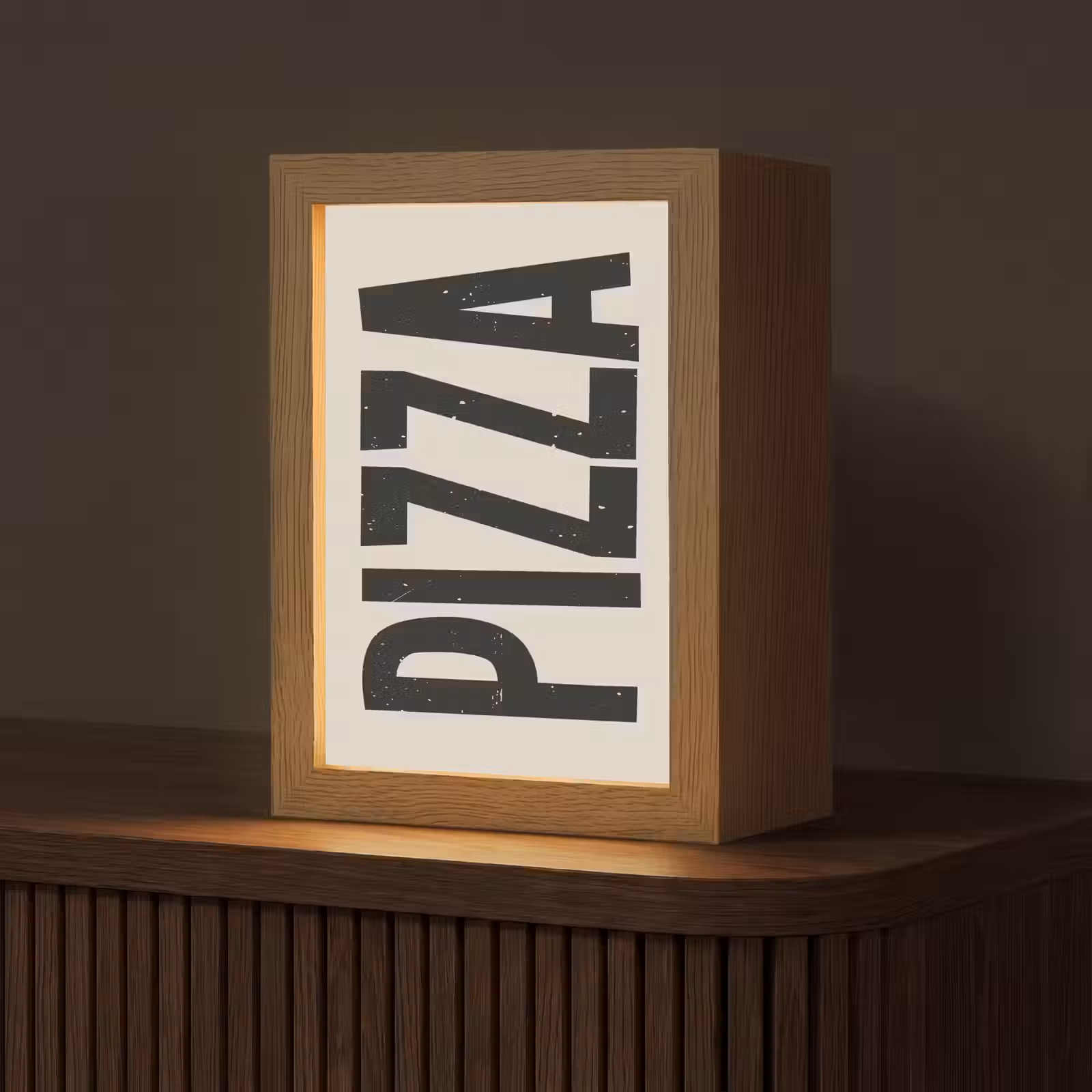 Tafellamp - Pizza - Decoratie - Japandi - Vintage — 1