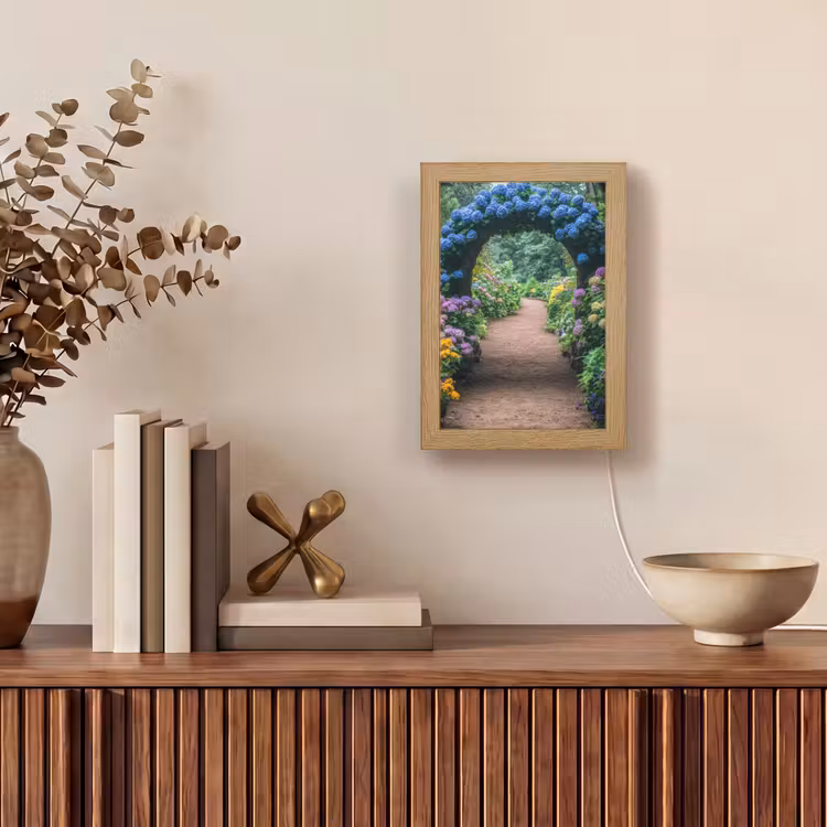 Tafellamp - Doorkijk - Bloemen - Hortensia - Pad — 4
