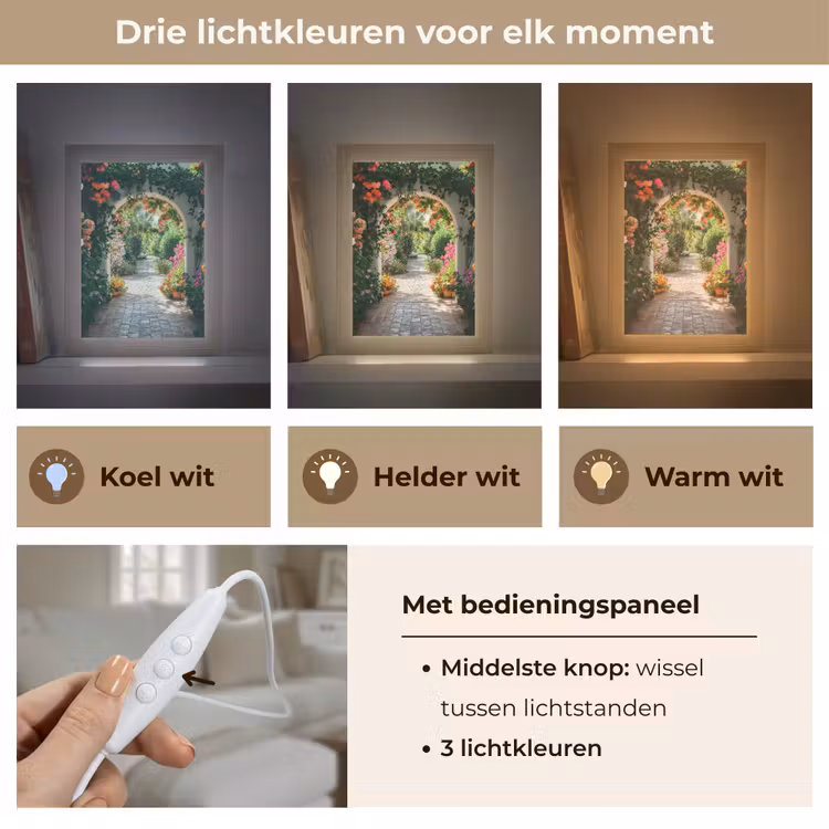 Tafellamp - Doorkijk - Bloemen - Natuur - Bloementuin — 6