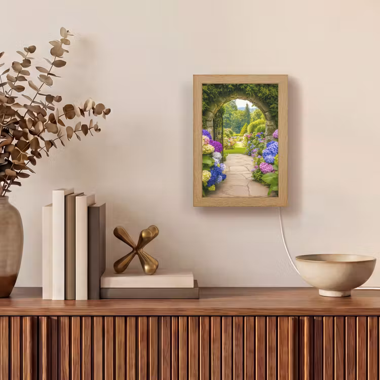 Tafellamp - Doorkijk - Poort - Hortensia - Bloementuin — 4