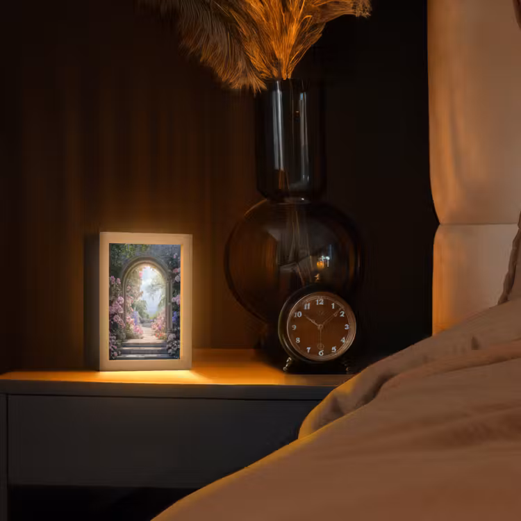 Tafellamp - Doorkijk - Rozen - Vintage - Bloemen — 3