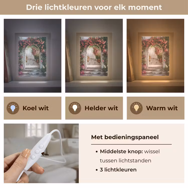 Tafellamp - Doorkijk - Rozen - Vintage - Poort — 6