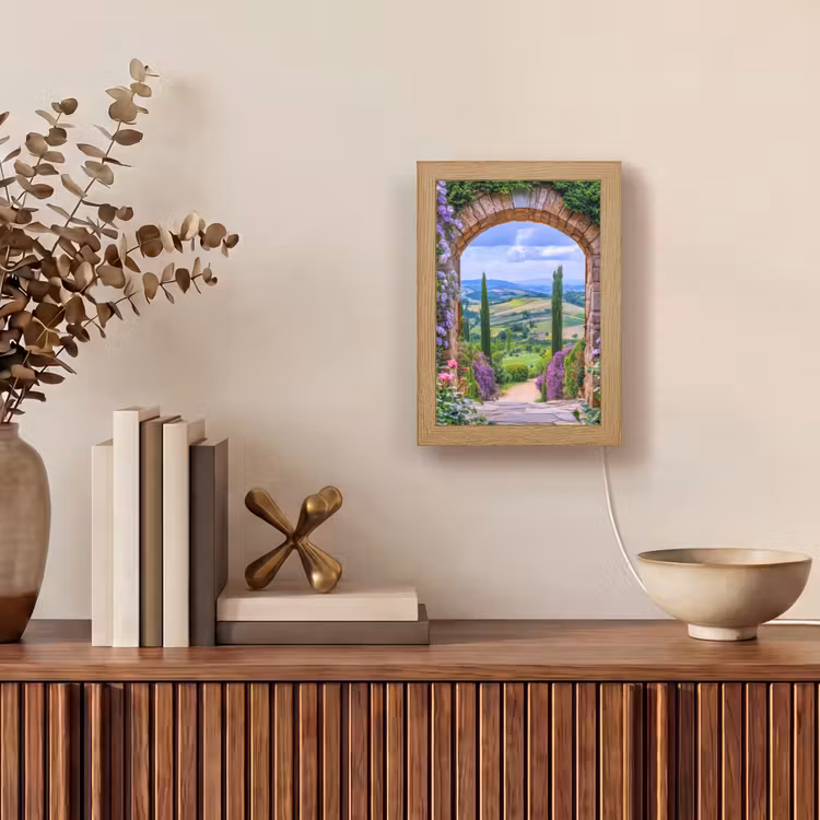 Tafellamp - Doorkijk - Toscane - Landschap - Poort — 4