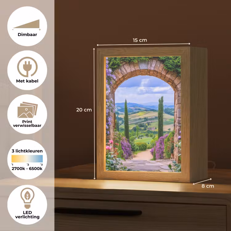 Tafellamp - Doorkijk - Toscane - Landschap - Poort — 7