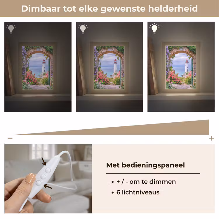 Tafellamp - Doorkijk - Vuurtoren - Bloemen - Uitzicht — 8