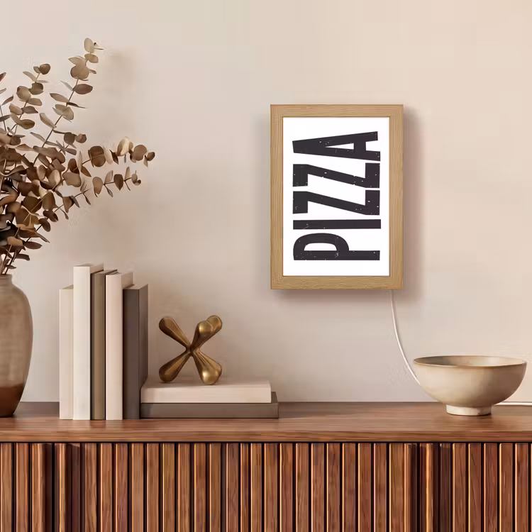Tafellamp - Pizza - Japandi - Decoratie - Vintage — 4