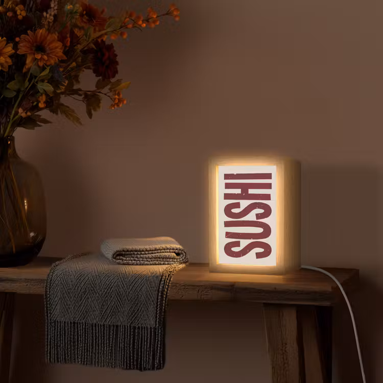 Tafellamp - Sushi - Rood - Japandi - Decoratie — 2