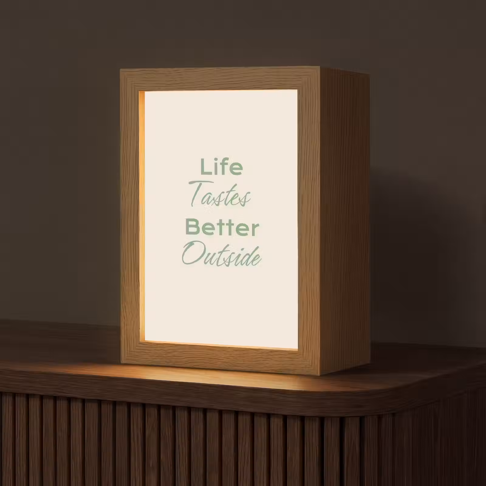 Tafellamp - Tekst - Sierlijk - Letters - Groen — 1