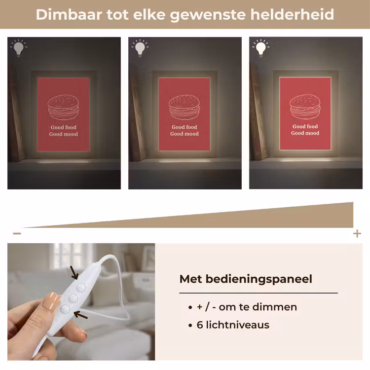 Tafellamp - Dieprood - Lijntekening - Tekst - Hamburger — 7