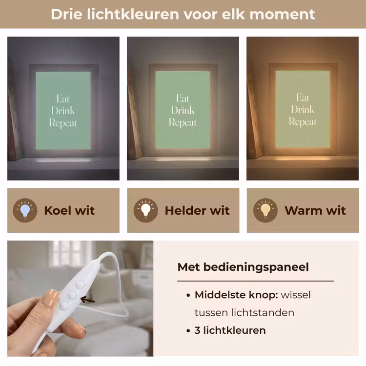 Tafellamp - Eten - Drinken - Tekst - Mintgroen — 6