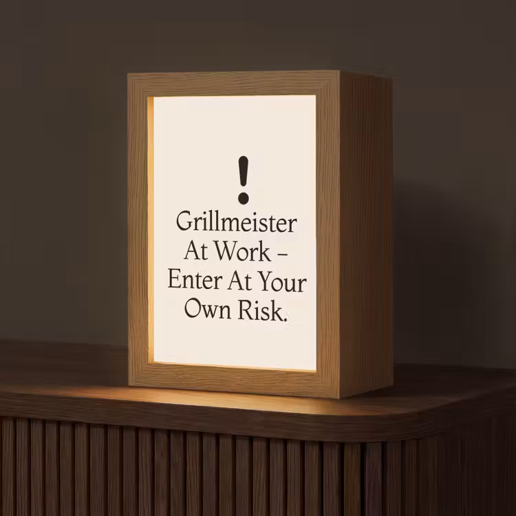 Tafellamp - Grill - Uitroepteken - Zwart - Tekst — 1