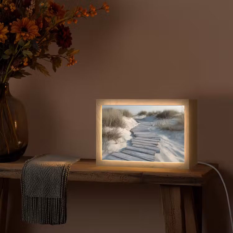 Tafellamp - Pad - Planken - Duinen - Gras — 4