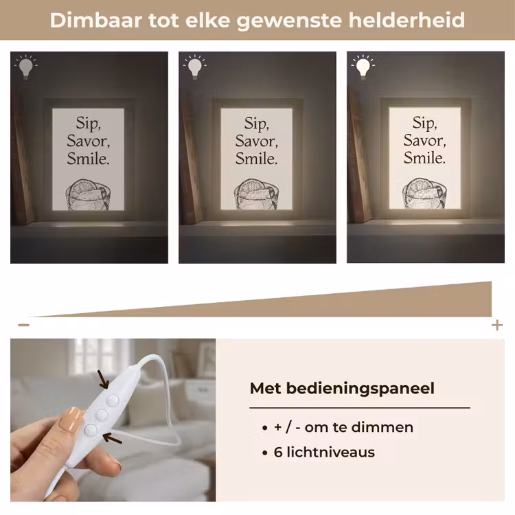 Tafellamp - Tekst - Glas - Getekend - Citroen — 7