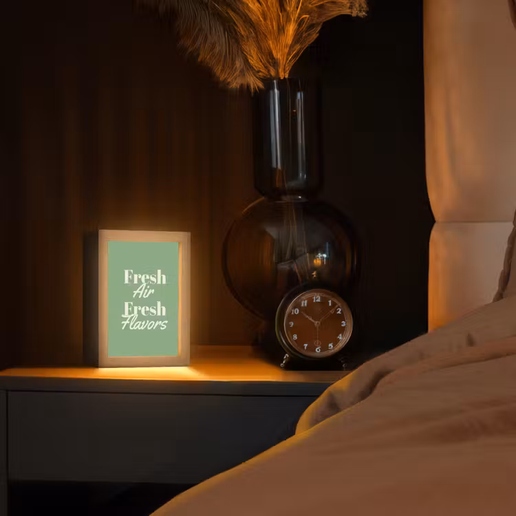 Tafellamp - Tekst - Groen - Sierlijk - Letters — 3