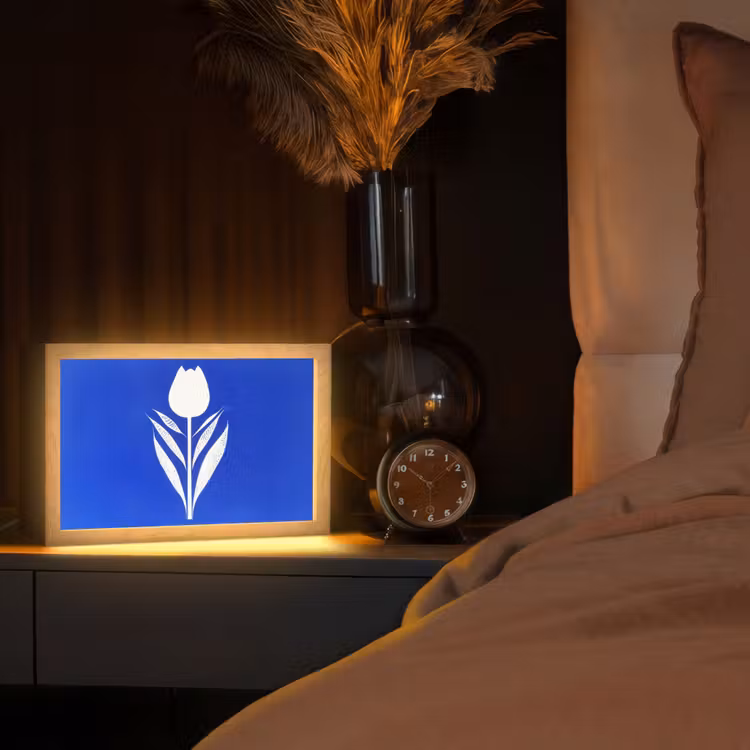 Tafellamp - Tulp - Minimalistisch - Bladeren - Wit — 2