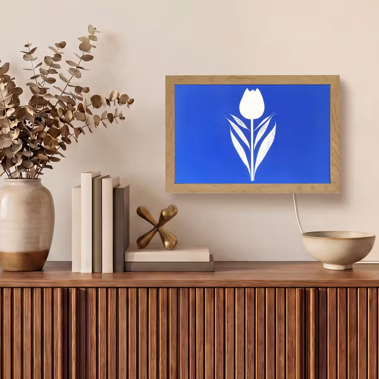 Tafellamp - Tulp - Minimalistisch - Bladeren - Wit — 3