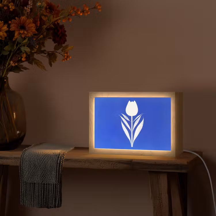 Tafellamp - Tulp - Minimalistisch - Bladeren - Wit — 4