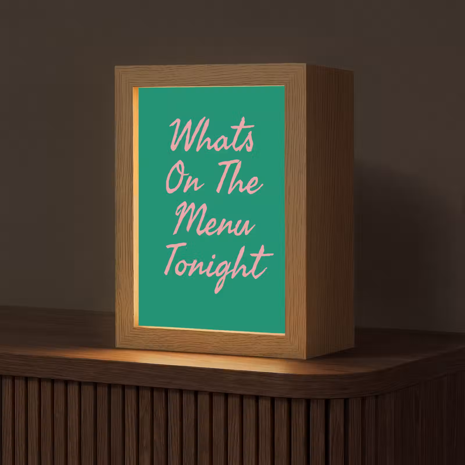 Tafellamp - Menu - Quote - Roze — 1