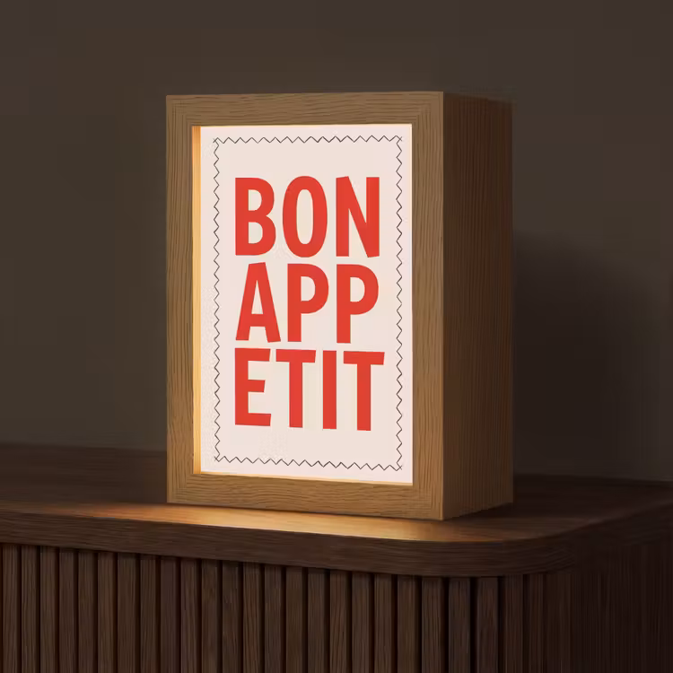 Tafellamp - Blokletters - Rood - Kartelrand — 1