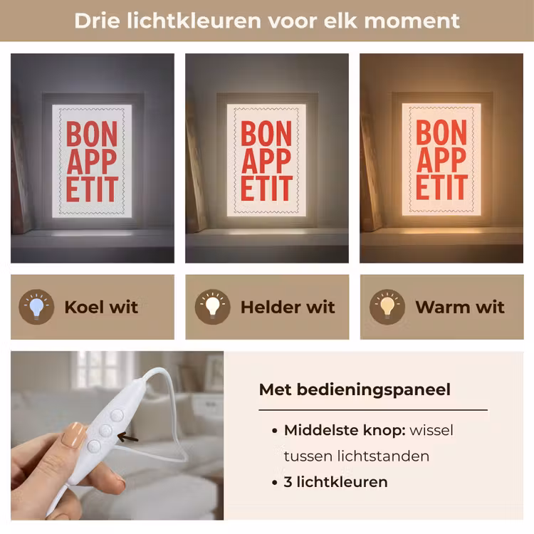 Tafellamp - Blokletters - Rood - Kartelrand — 6