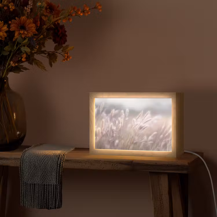 Tafellamp - Graspluimen - Wind - Beige - Mistig — 4