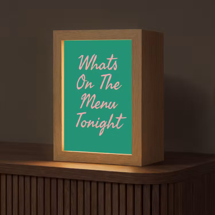Tafellamp - Menu - Quote - Roze — 1