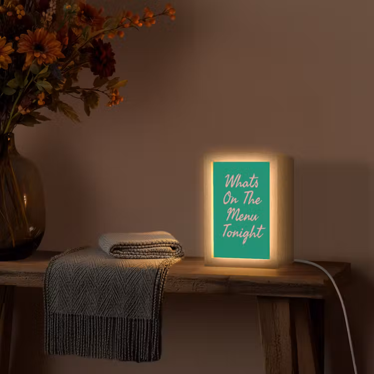 Tafellamp - Menu - Quote - Roze — 2