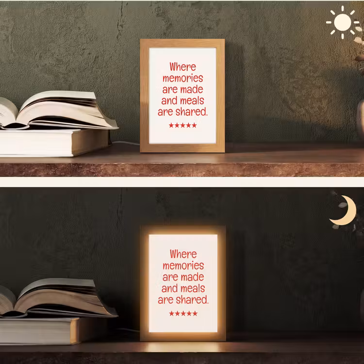 Tafellamp - Quote - Sterren - Rood - Memories — 5