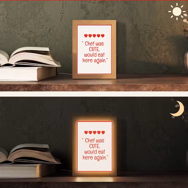 Tafellamp - Tekst - Rood - Hartjes — 5