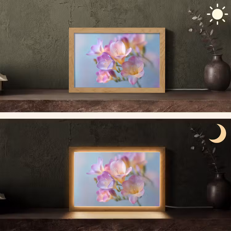 Tafellamp - Bloemen - Paars - Overloop - Meeldraden — 5