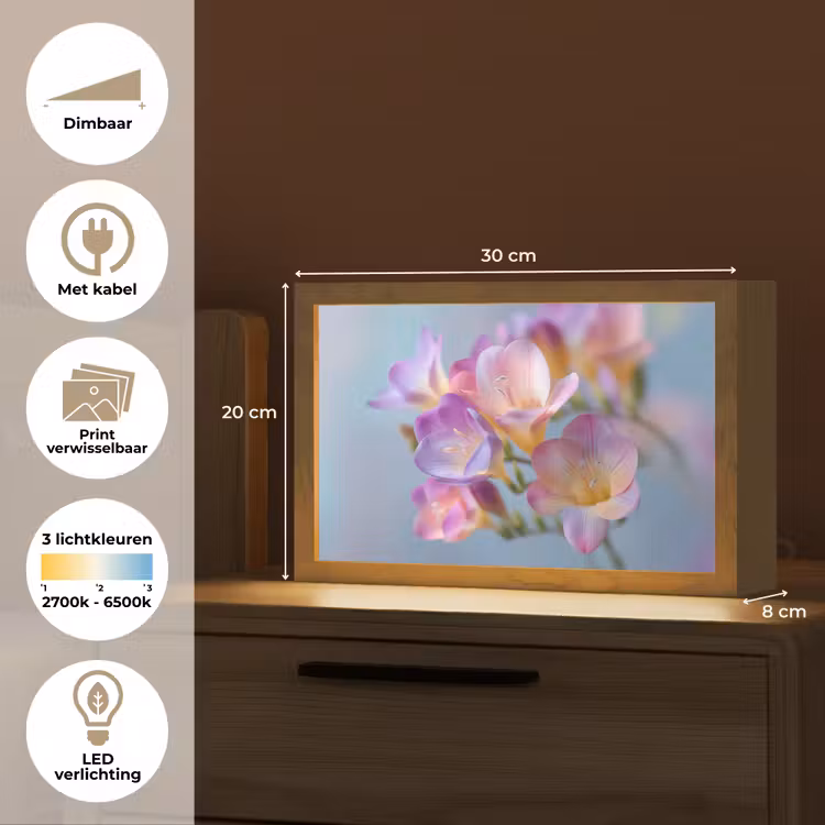 Tafellamp - Bloemen - Paars - Overloop - Meeldraden — 7