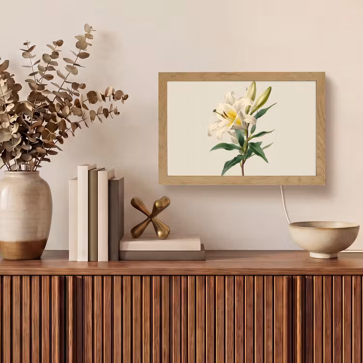 Tafellamp - Lelie - Elegant - Botanisch - Beige — 3