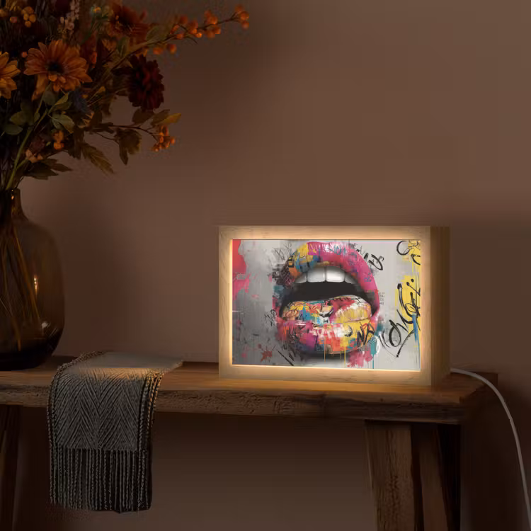 Tafellamp - Lippen - Graffiti - Expressief — 4