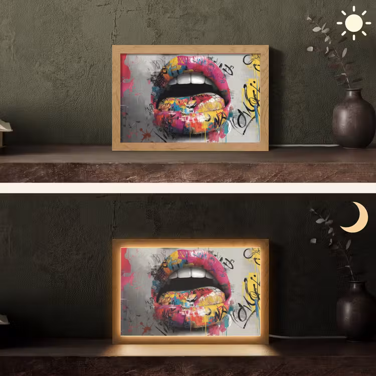 Tafellamp - Lippen - Graffiti - Expressief — 5