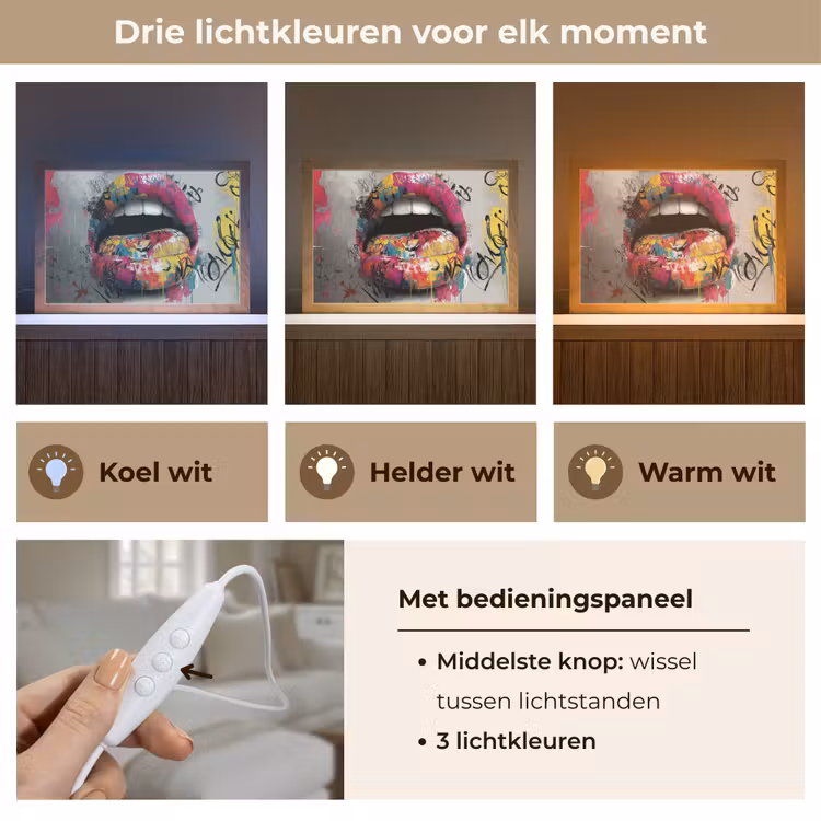 Tafellamp - Lippen - Graffiti - Expressief — 6