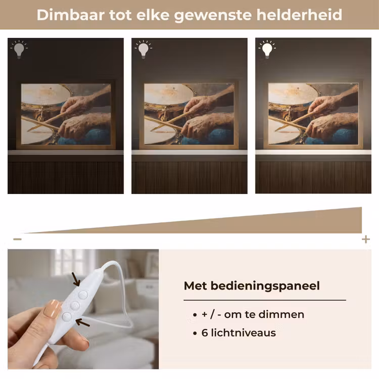 Tafellamp - Drumstokken - Olieverf - Man — 8