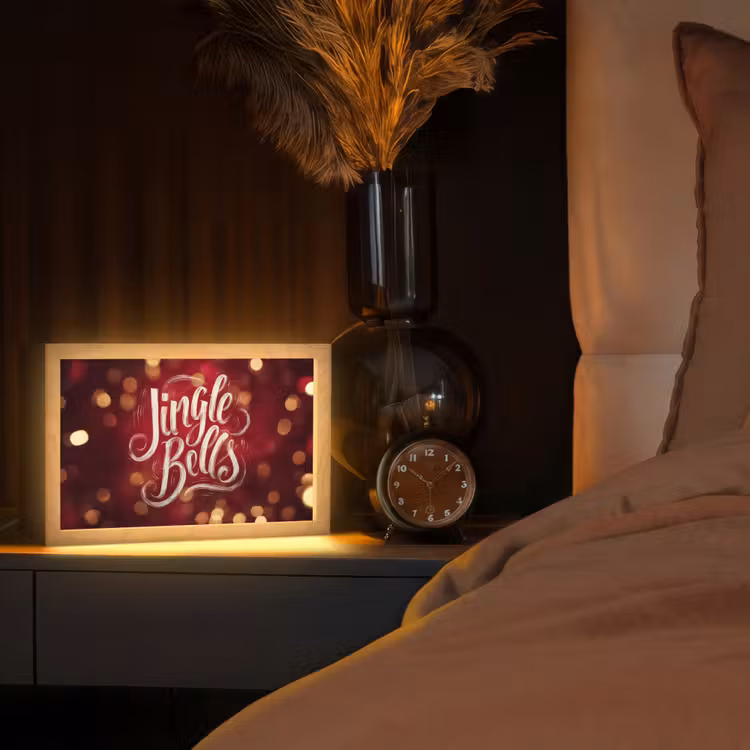 Tafellamp - Jingle - Bells - Kerst - Rood — 2