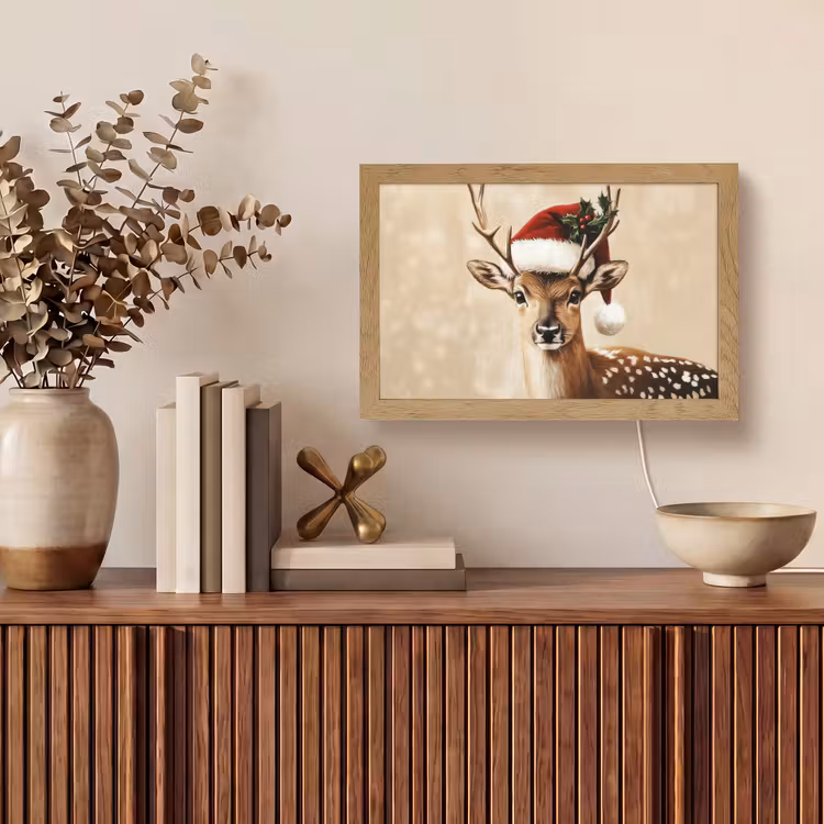 Tafellamp - Kerst - Hert - Gewei - Rood — 3