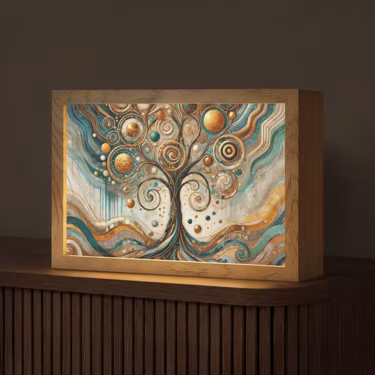 Tafellamp - Levensboom - Boom - Abstract - Modern — 1