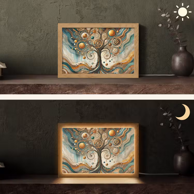 Tafellamp - Levensboom - Boom - Abstract - Modern — 5