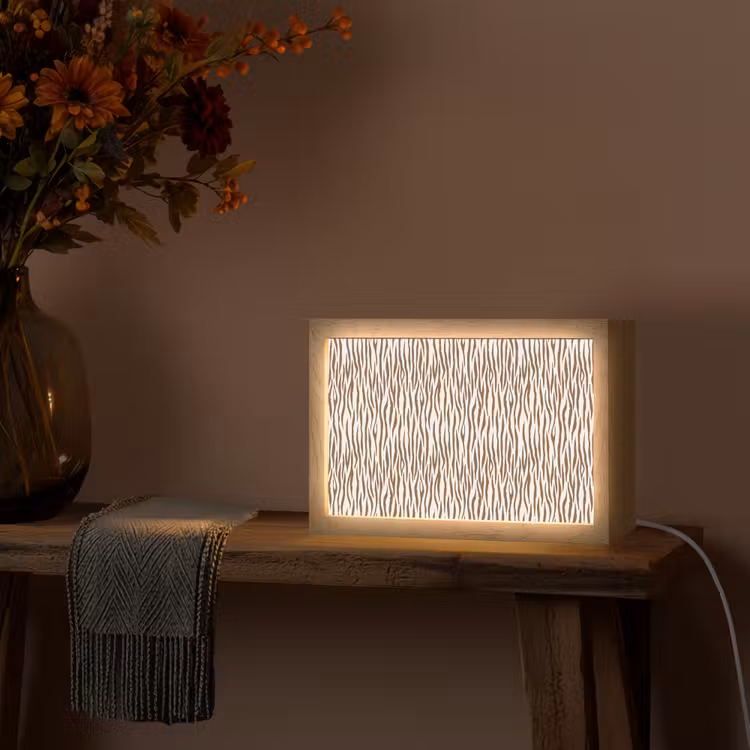 Tafellamp - Bruin - Patroon - Zebra — 4