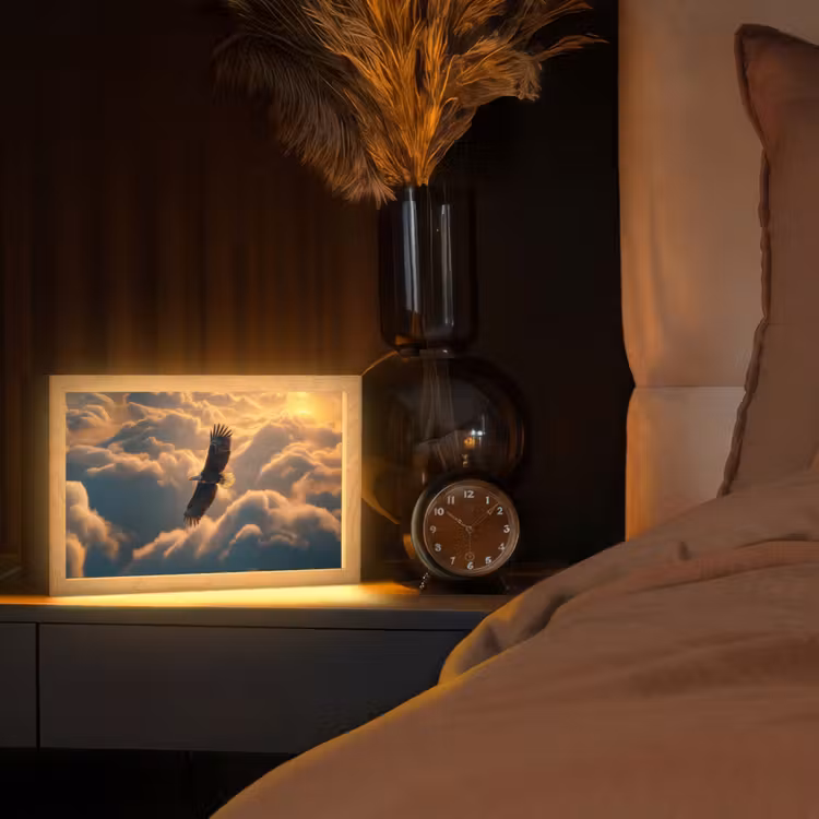 Tafellamp - Adelaar - Wolken - Zon — 2