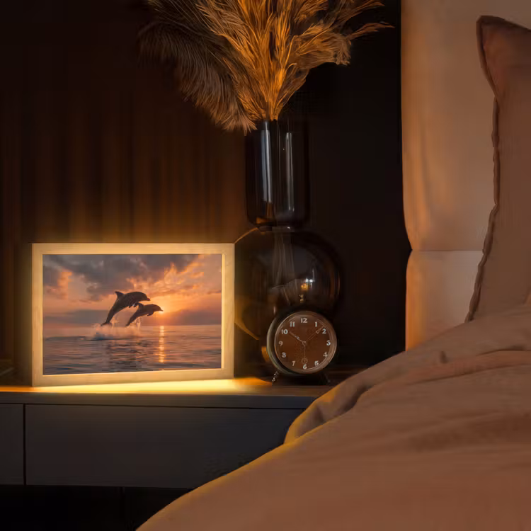 Tafellamp - Dolfijnen - Zee - Realistisch — 2