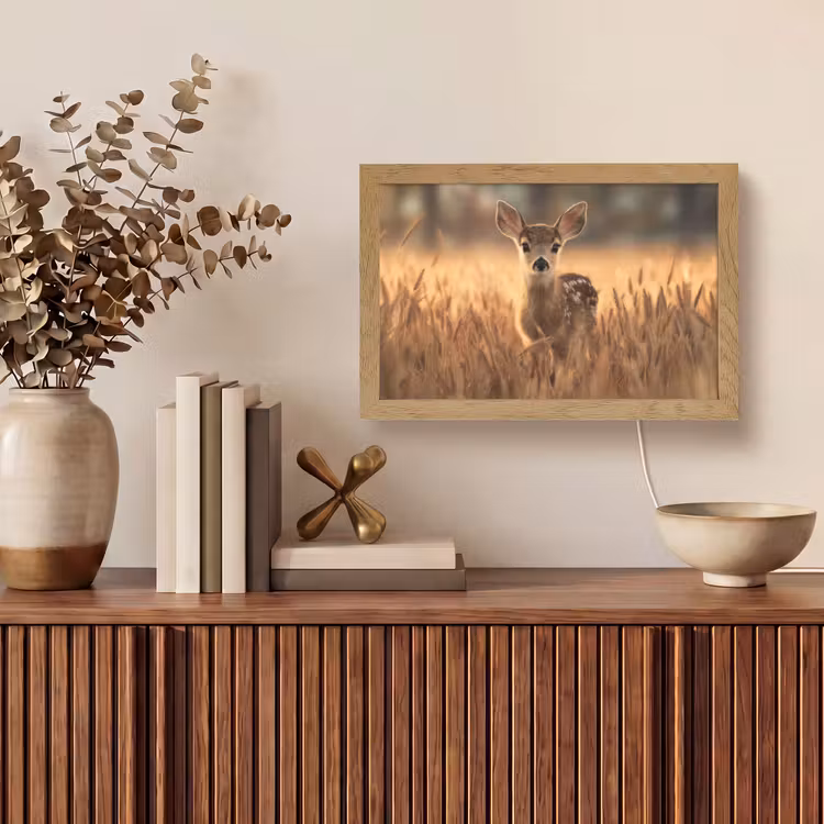Tafellamp - Hert - Graanveld - Bruin — 3