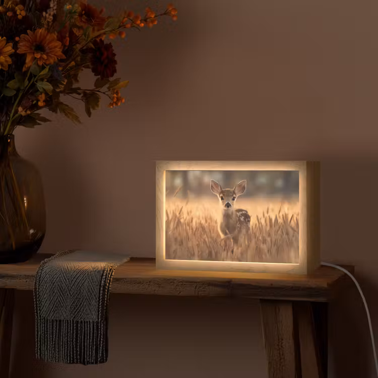 Tafellamp - Hert - Graanveld - Bruin — 4