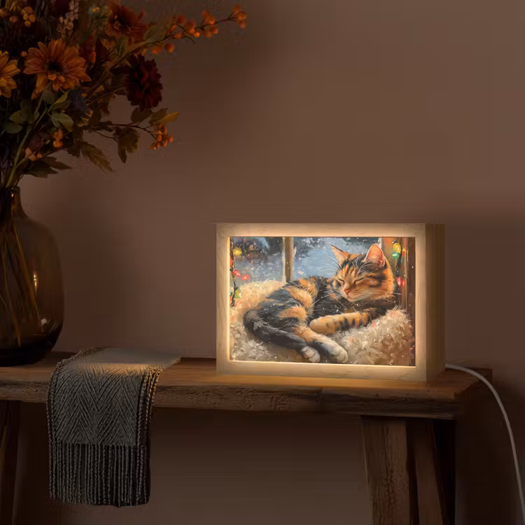 Tafellamp - Kat - Kerst - Winter - Dier — 4