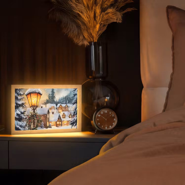 Tafellamp - Kerstdorp - Huizen - Sneeuw - Kerst — 2
