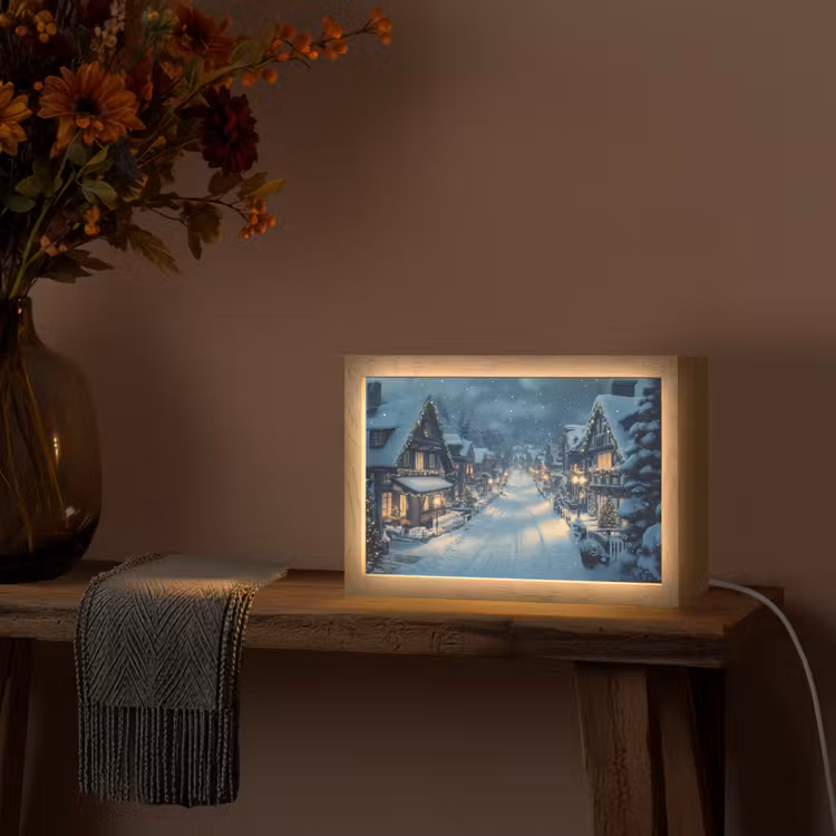 Tafellamp - Kerstdorp - Kerst - Sneeuw - Winter — 4