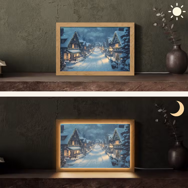 Tafellamp - Kerstdorp - Kerst - Sneeuw - Winter — 5